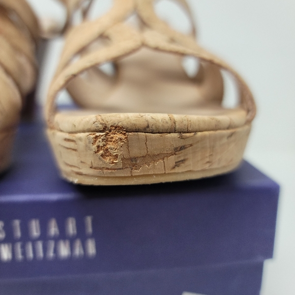 Stuart Weitzman Cork Heels 10 - Picture 7 of 7